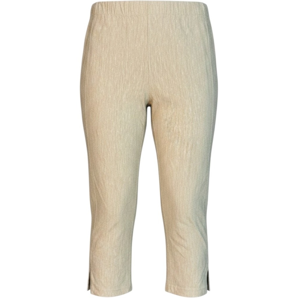 J. Jill Linen Stretch Pants Beige‎ Elastic Waist Crop Straight Medium MP PETITE
